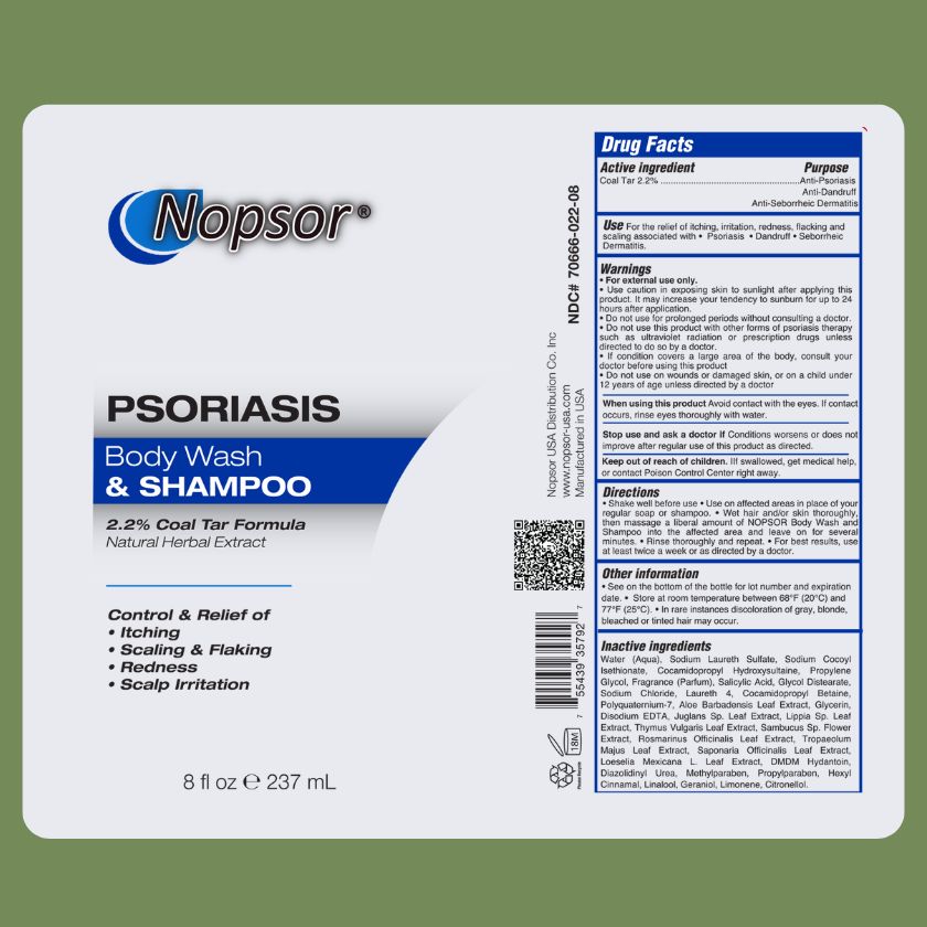 New Nopsor Shampoo Label