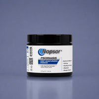 Nopsor USA Psoriasis Deep Moisturizing Pomade Product Image with blue background