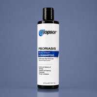 Nopsor USA Psoriasis Body Wash and Shampoo Product Image with blue background