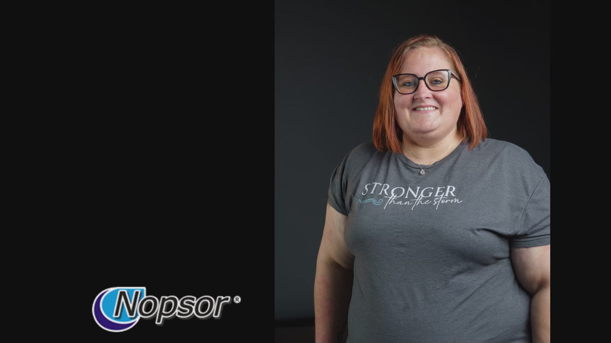 Testimonial from Michelle Logan after suffering 20 years with psoriasis and finally Nopsor helped her.